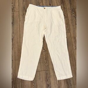 Panama Jack 100% Linen Pants Mens XL White Beach Summer Casual
